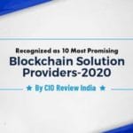 CIOReviewIndia recognized Antier Solutions as one of the 10 Most Promising Solution Providers 2020