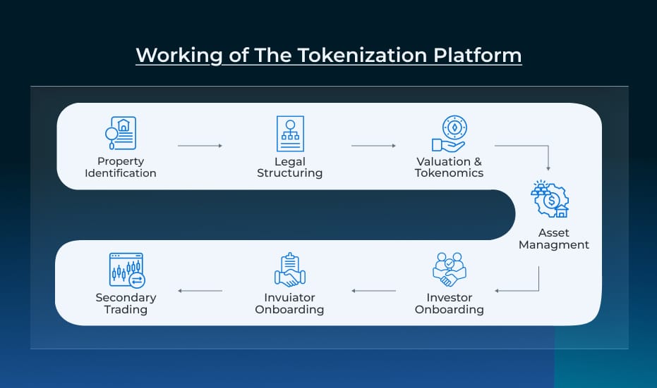 Working Of The Tokenization Platform Working Of The Tokenization Platform